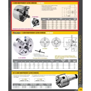 HHIP 8″ 4-JAW INDEPENDENT PLAIN BACK CHUCK (3900-0042) - view 4