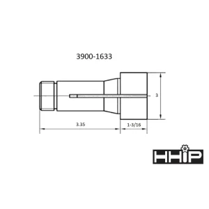 HHIP 3″ 5C CLUTCH COLLET (3900-1633) - view 2