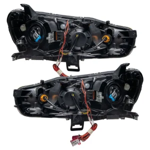 Oracle Lighting 2008-2017 Mitsubishi Lancer Pre-Assembled LED Halo Headlights (7087-001, 7087-002, 7 - view 3