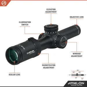 Athlon Optics Cronus BTR GEN2 HD 1-6X24 ATSR2 SFP IR MOA Reticle (210201) - view 3