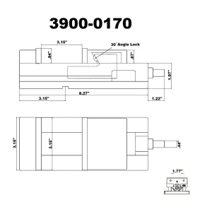 HHIP 3″ SUPER-LOCK VISE FOR NC/CNC MACHINES (3900-0170) - view 2