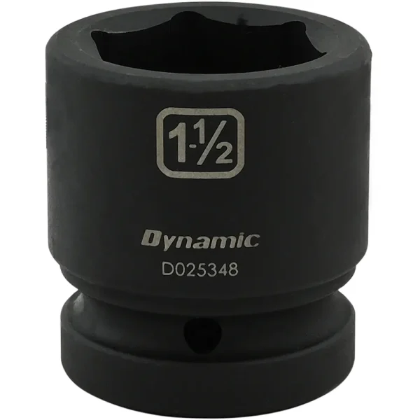 Dynamic Tools 1-1/2” X 1″ Drive, 6 Point Standard Length, Impact Socket (D025348)