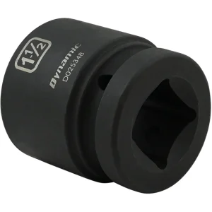 Dynamic Tools 1-1/2” X 1″ Drive, 6 Point Standard Length, Impact Socket (D025348) - view 3