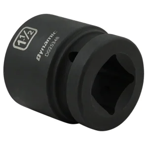 Dynamic Tools 1-1/2” X 1″ Drive, 6 Point Standard Length, Impact Socket (D025348) - view 4