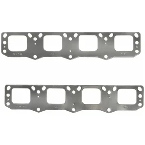 Fel-Pro High Performance Rectangle Port Graphite, Multi-Layer Steel (MLS) Exhaust Manifold Gasket Set – 1418