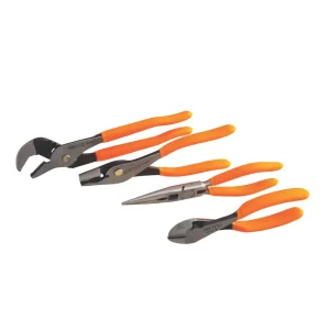 4 PIECE UNIVERSAL PLIERS SET – ORANGE