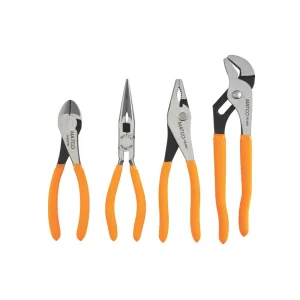 4 PIECE UNIVERSAL PLIERS SET – ORANGE - view 2