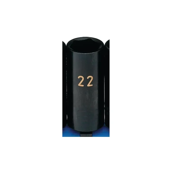 3/8″ DRIVE 22MM METRIC 6 POINT DEEP IMPACT SOCKET