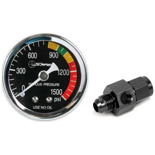 NOS 0 To 1500 psi 1-1/2 Inch Nitrous Oxide Pressure Gauge – 15952NOS