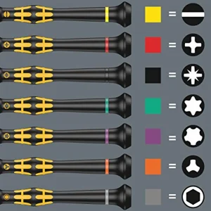 Wera 05030104001 1578 A ESD Kraftform Micro Screwdriver for Slotted Screws - view 2