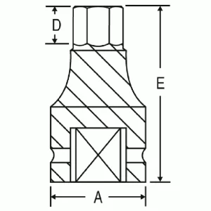 Grey Pneumatic 1-1/2″ Drive x 2″ Standard Length Socket (6964F) - view 2