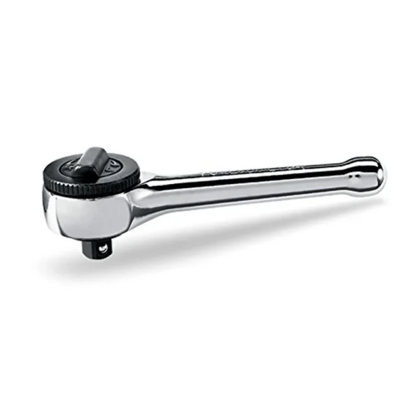 Powerbuilt 641514 3/8″ Stubby Ratchet Driver, Silver