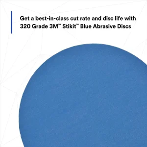 3M 6″ 320+Grit Stikit Blue Abrasive Disc Roll (36210) - view 2