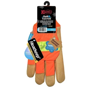 Kinco 1938KWP-S High Visibility Orange Waterproof Pigskin Gloves, Small - view 3