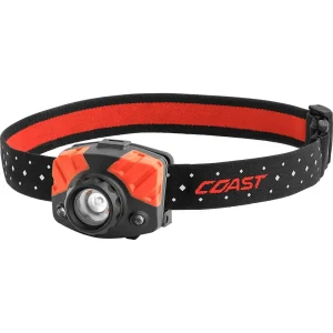 Coast 21327 FL75 435 Lumen Dual Color Focusing LED Headlamp, Black