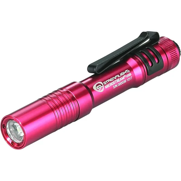 Streamlight Microstream USB Rechargeable Red LED Flashlight (66602)
