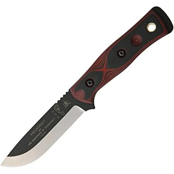 TOPS Knives Bob Hunter Knife – Red & Black (TPBROSRB-BRK)