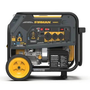 Firman Dual Fuel Portable Generator 10000/8000W Electric Start Wheel Kit 50 ST (H08051)
