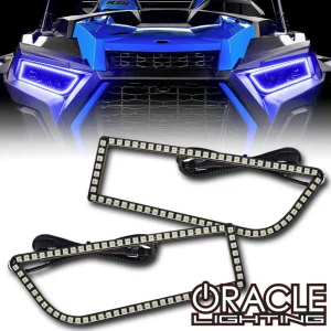Oracle Lighting 2014-2023 Polaris RZR 900/1000 ColorSHIFT® RGB+A Headlight Halo Kit (1439-332)