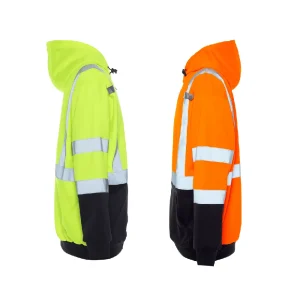 Utility Pro HiVis Soft Shell Safety Full Zip Hooded Sweatshirt - view 2