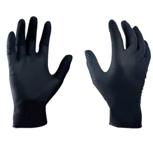 General Electric Black 4 mil Nitrile Safety Gloves – 100 PCS (GG601S, GG601M, GG601L, GG601XL)