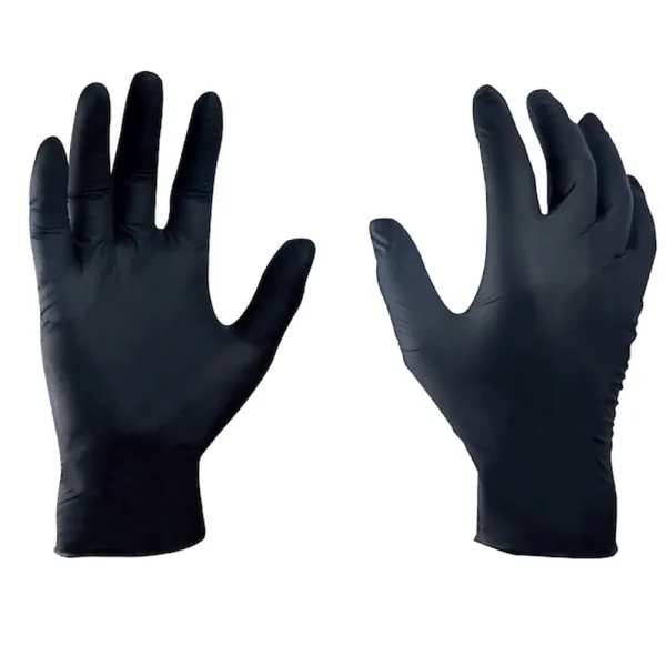 General Electric Black 4 mil Nitrile Safety Gloves – 100 PCS (GG601S, GG601M, GG601L, GG601XL)