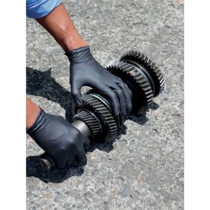 General Electric Black 4 mil Nitrile Safety Gloves – 100 PCS (GG601S, GG601M, GG601L, GG601XL) - view 3