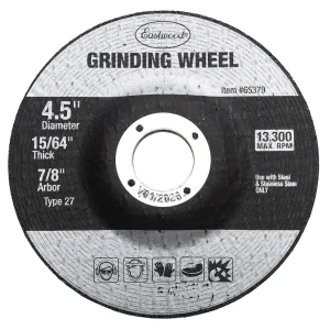Eastwood 15/64 Inch Depressed Center Grinding Wheel – 5 Pack (65379)