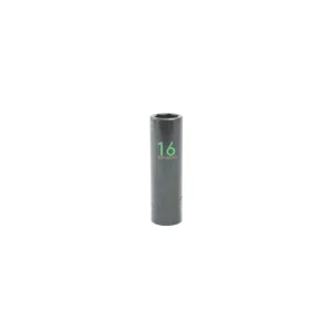 1/2″ DRIVE 16MM METRIC 6 POINT DEEP IMPACT SOCKET – GREEN