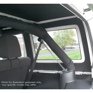 DEI Black ’11-’18 Wrangler JK 4-Door Rear Side Window (50149) - view 2