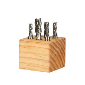 HHIP 6 PIECE 4 FLUTE HIGH SPEED STEEL END MILL SET WITH 3/8″ SHANK (8000-0002) - view 2