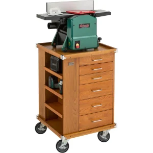 Grizzly Industrial 6-Drawer Red Oak Utility Cart (T33976) - view 4