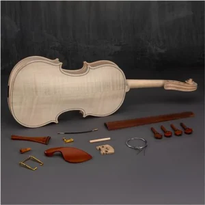 Grizzly Industrial Solid Fiddleback Maple with Spruce Front Violin Kit (T33957) - view 2