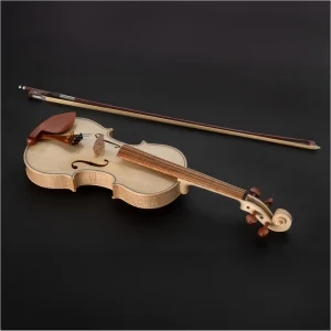 Grizzly Industrial Solid Fiddleback Maple with Spruce Front Violin Kit (T33957) - view 4