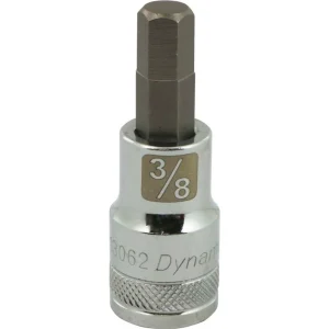 Dynamic Tools 1/2″ Drive SAE Hex Head, 3/8″ Bit Standard Length, Chrome Finish Socket (D013062)
