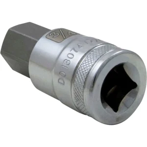 Dynamic Tools 1/2″ Drive SAE Hex Head, 3/8″ Bit Standard Length, Chrome Finish Socket (D013062) - view 3