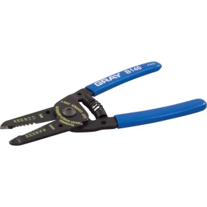 Gray Tools Wire Cutter/stripper, 6″ Long, AWG 26, 24, 22, 20, 18 & 16 (B140)