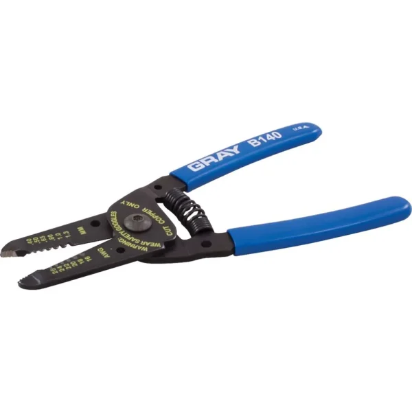 Gray Tools Wire Cutter/stripper, 6″ Long, AWG 26, 24, 22, 20, 18 & 16 (B140)