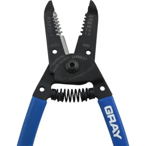 Gray Tools Wire Cutter/stripper, 6″ Long, AWG 26, 24, 22, 20, 18 & 16 (B140) - view 2