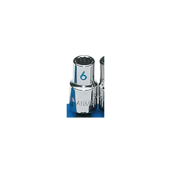 1/4″ DRIVE 6MM METRIC 12 POINT CHROME SOCKET
