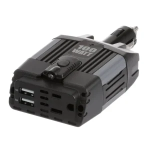Custom Accessories Goxt 100 Watt CA 100W 110-V Direct Plug-in Power Inverter w USB – 10888