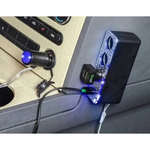 Custom Accessories Goxt Lighted Triple 12V & USB Adapter – 23600 - view 2