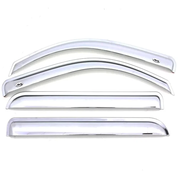Auto Ventshade Ventvisor Outside Mount Silver Side Window Air Deflector – 684813