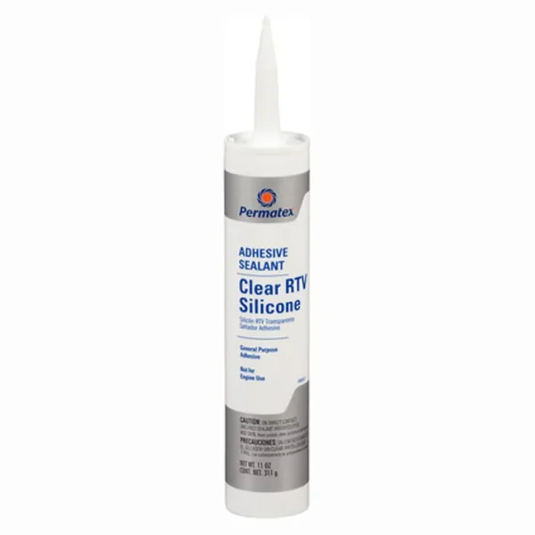 Permatex Clear RTV Silicone Adhesive Sealant 11 oz General-Purpose (80855)