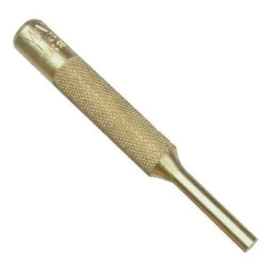 Mayhew Tools 25703 Brass Pin Punch, 1/8″ x 4″ Long, Knurled Finish