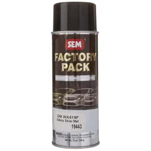 SEM Paints 19443 GM Galaxy Silver Met WA519F, 12oz Aerosol Can