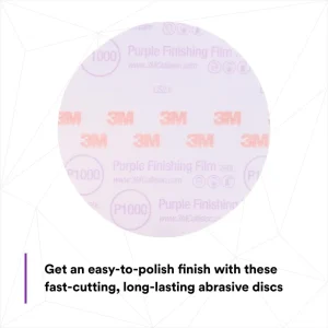 3M 6″ P1000 Hookit Purple Finishing Film Disc (30669) - view 4