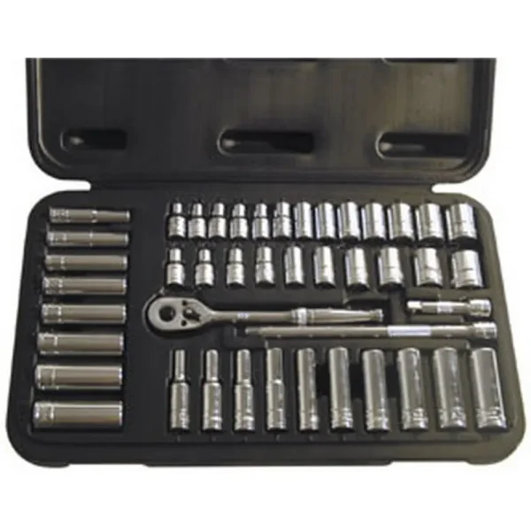ATD Tools 1200 SAE/Metric 1/4 Dr. Socket Set, 44 pc