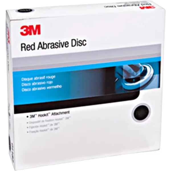 3M 6″ P220 Hookit Red Abrasive Disc 316U (1221)