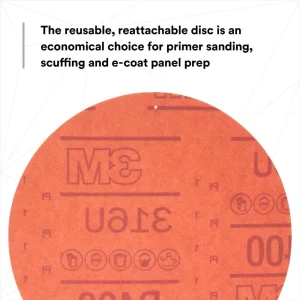 3M 6″ P220 Hookit Red Abrasive Disc 316U (1221) - view 4